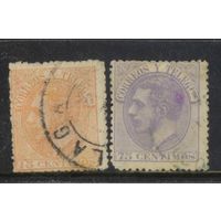 Испания Кор 1882 Альфонс XII Стандарт #186,188