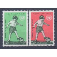[1200] Сирия 1963. Спорт.Футбол.Юный футболист. СЕРИЯ MNH.
