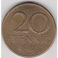 ГДР 20 пфеннигов 1969