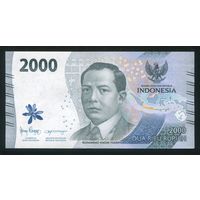 Индонезия 2000 рупий 2022 г. P163. Серия AAF. UNC