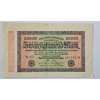 1923 год Германия 20000 марок