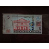 5 долларов Суринам 2012 г.