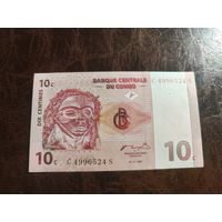 Конго 10 серии образца 1997 года UNC p82 см описание