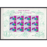 Космос. Гагарин и Шеппард. Суринам. 1961. 2 листа. 2 скана. Michel N 406-407 (36,0 е)