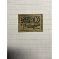 Нотгельд 10 пфеннигов 1921 год. -2112