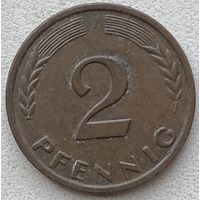 Германия 2 пфеннига 1963 г. J