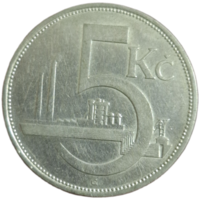 5 крон 1929 Чехословакия