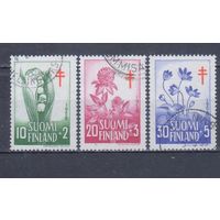 [671] Финляндия 1958. Флора.Цветы. Гашеная серия.