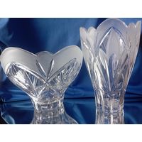 Вазы. Хрусталь. Комплект одним лотом
