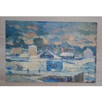 Масло, картон 18Х27
