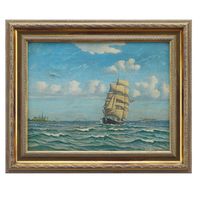 J.P. Nielsen Датский парусник холст, масло 35,3х45,5 см. Заключение