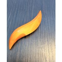 Винтажная брошь асимметричной формы