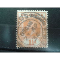 Нигерия, колония Англии, 1931. Стандарт, король Георг V, 1 1/2р