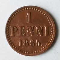 1 пенни 1865 года. VF