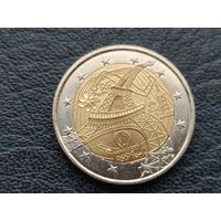 2 евро 2024 Франция Эйфелева башня
