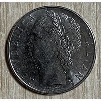 Монета 100 лир 1976 год. Италия