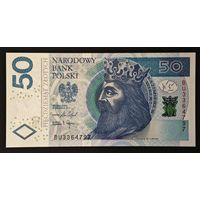 Польша 50 злотых 2017 года. Тип P-185b. Состояние UNC