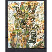 Птицы Мадагаскар 1991 год 1 блок