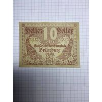 10 геллеров (нотгельды) Австрия.-2512