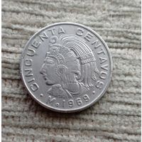 Werty71 Мексика 50 сентаво 1969 Индеец Майя