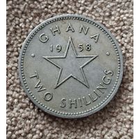 Гана 2 шиллинга, 1958