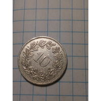 10 раппенов Швейцария 1982 год