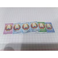 Беларусь Стандарт серия Гербы. 7 марок.самоклейки