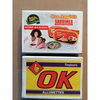 Спичечные коробки 5 х 3.5 х 1.5 см, серия "ОК", спички