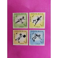 Коста-Рика. Спорт. ( 4 марки ) 1960 года. 3-1.