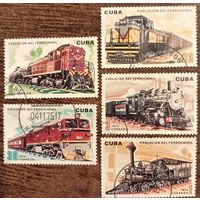 Куба 1975. Эволюция железнодорожного транспорта. Полная серия