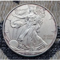 США 1 доллар 2009 года, UNC. Серебро! Сторгуй за свою цену, предложи обмен!