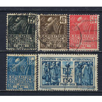 Франция 1930-1 Выставка колониальных товаров Париж Полная #270-4,