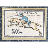 Нотгельд 50 пфеннигов 1921 год. Лангензальц. Веймарская республика