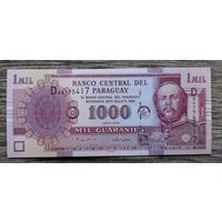Werty71 Парагвай 1000 гуарани 2005 UNC Банкнота