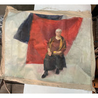 Картина маслом больная Женщина с лимоном