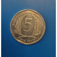 Восточные Карибы 5 центов 2002 год Елизавета II