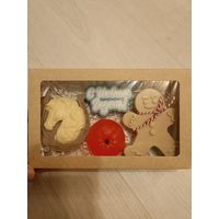 Набор из ароматного мыла новогодний подарочный