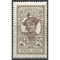 Мартиника. Островитянка. 1908г. Mi#57.