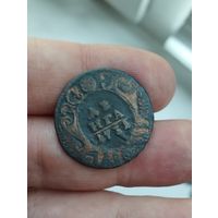 Деньга 1731 г. Одна черта