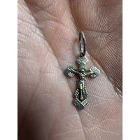 Крестик нательный серебряный 925 пробы. 4