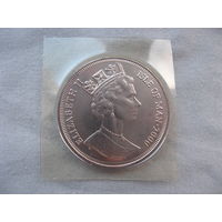 Остров Мэн 1 крона 2000 год Королевский визит на остров Мэн