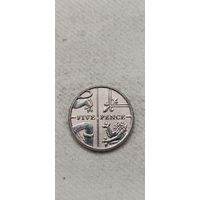 Великобритания 5 пенса 2012