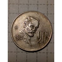 20 сентаво Мексика  1982 год