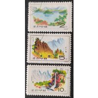 КНДР 1965 , пейзаж, наклейки.