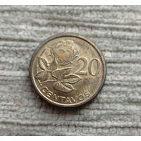 Werty71 Мозамбик 20 сентаво 2006 Цветок хлопка