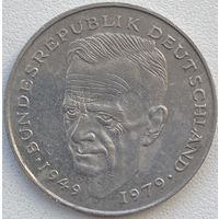 Германия 2 марки 1992 г. Курт Шумахер. 30 лет Федеративной Республике (1949-1979)