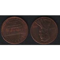 США km201b 1 цент 1995 год (-) (_3 ТОРГ ЛЮБОЙ