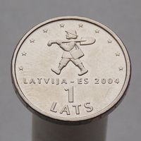 Латвия 1 лат 2004 Мальчик с пальчик