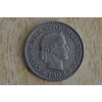 Швейцария 10 раппенов 1903
