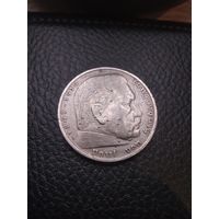 5 марок 1936 (А). Серебро 0,900. С рубля, без мц!